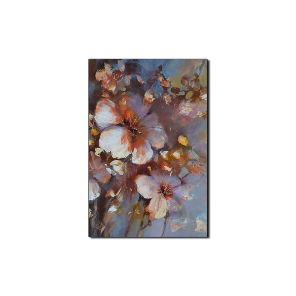 Obraz na plátně - Květ mandlí, reprodukce ruční malby - obdélník